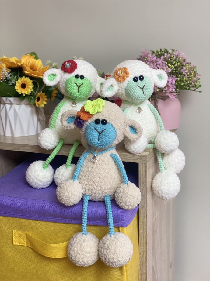 Вязаная игрушка вязаная овечка