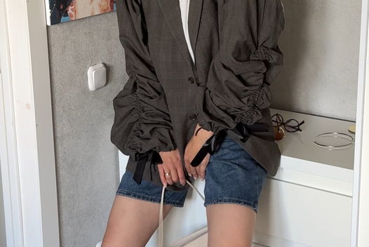 Пиджак с рукавами из брюк