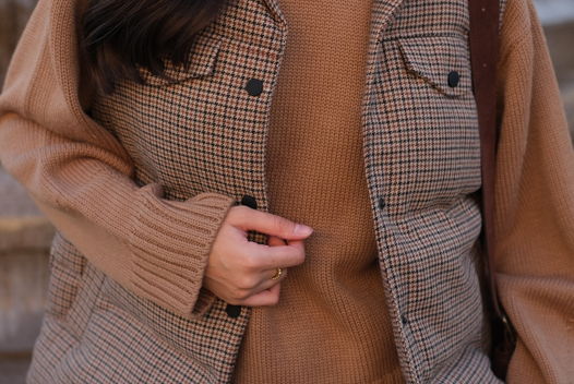 Жилетка демисезонная гусиная лапка