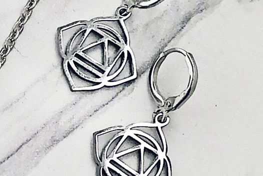 Серьги из стали геометрия ромбы