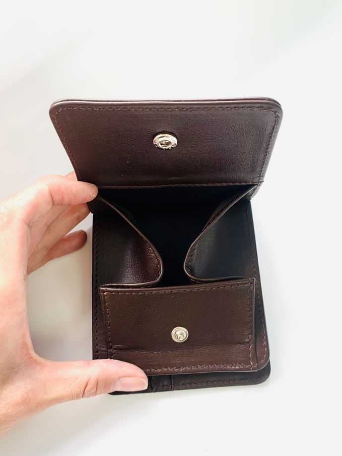 Кожаный кошелёк - бифолд с монетницей Vinkel