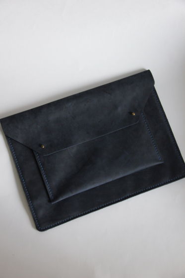 Чехол-папка с карманом Синий для Ноутбука/Планшета