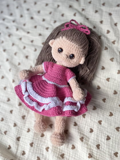 Вязаная игрушка вязаная кукла амигуруми