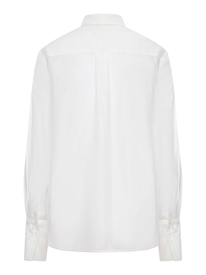 Рубашка полупрозрачная из хлопка с вискозой