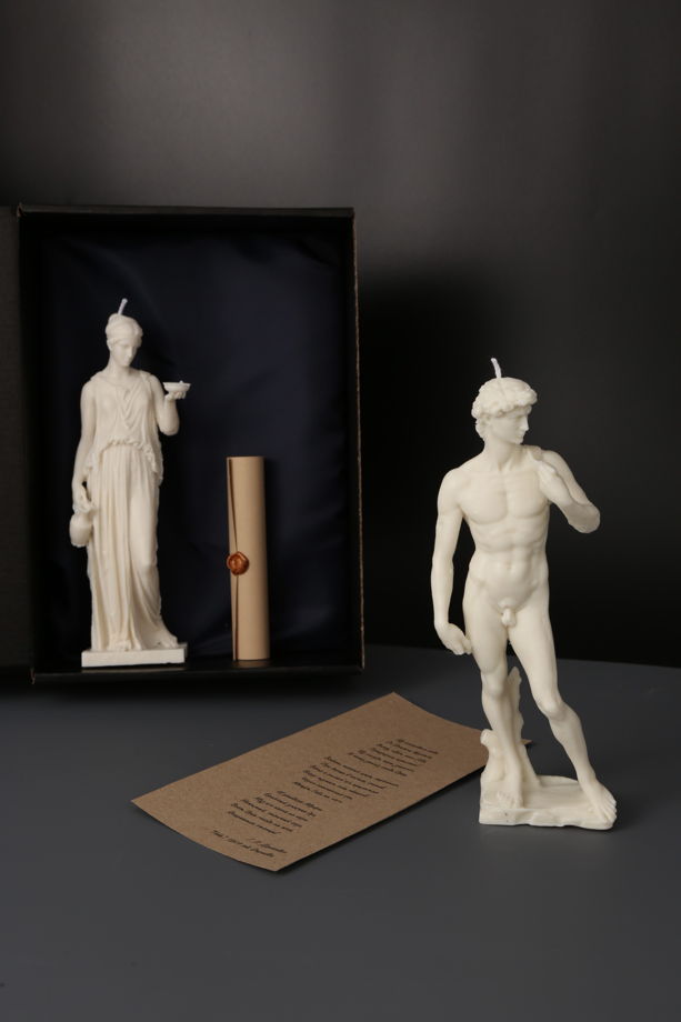 Свеча скульптура "Давид"