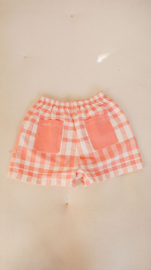 Розовые Клетчатые Шорты/Pink Checkered Shorts