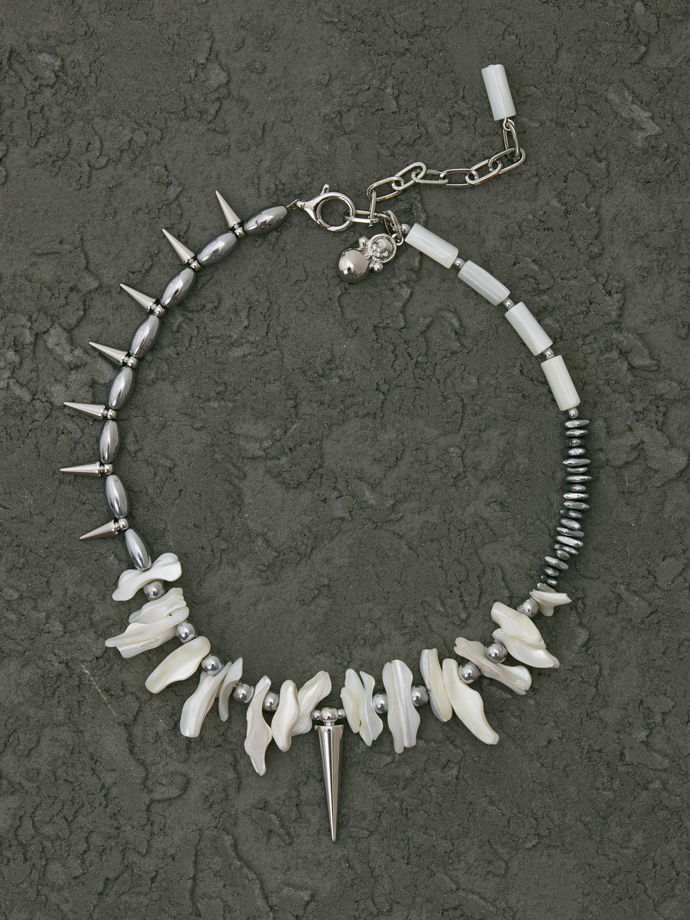 Унисекс колье с перламутром