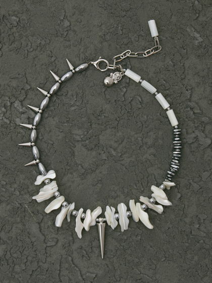 Унисекс колье с перламутром