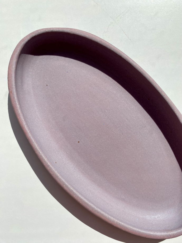 Керамические овальные тарелки с бортиком