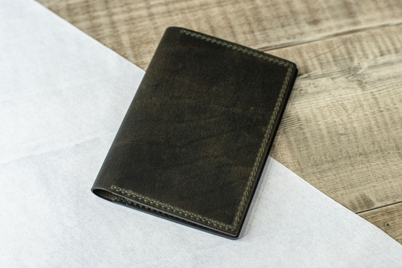 Комплект кожаная обложка на паспорт + картхолдер №3 NSD "Indiana" (Натуральная кожа)