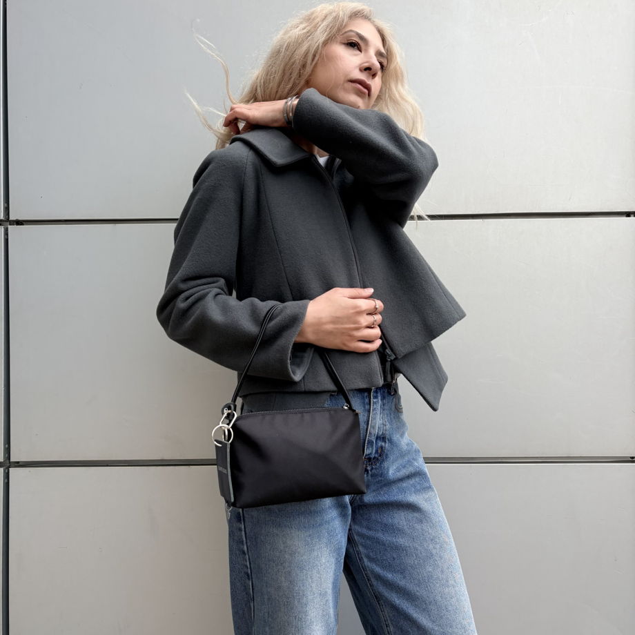 Сумка Хобо Гетария Нано (черный)