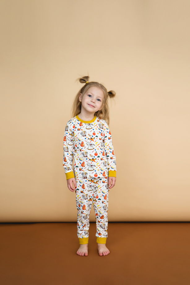 Детская пижама с авторским принтом "Магазин игрушек"