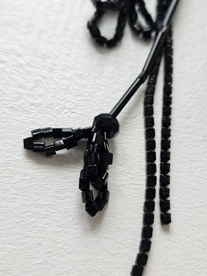 Серьги трансформеры квадрат  BLACK FLO