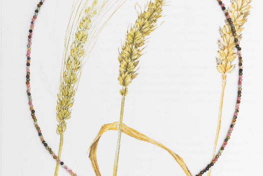 Чокер из натурального турмалина мультиколор ювелирной огранки.