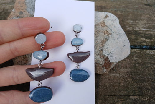 Серьги женские "с морских берегов"