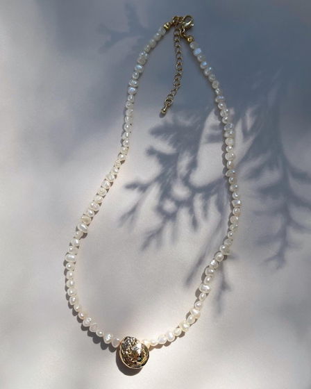 Ожерелье из жемчуга "Ракушка"