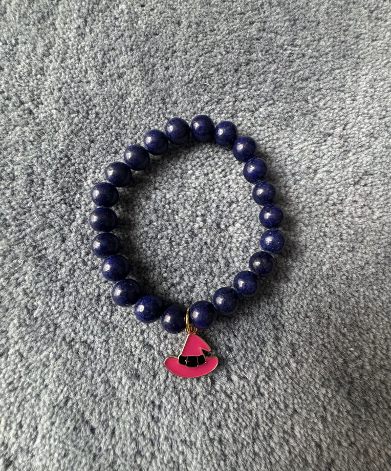 Браслет из натурального камня лазурит с подвеской Ani.g.bracelets