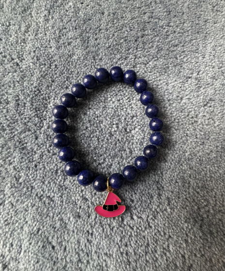 Браслет из натурального камня лазурит с подвеской Ani.g.bracelets