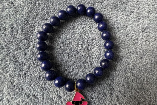 Браслет из натурального камня лазурит с подвеской Ani.g.bracelets
