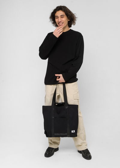 Черная сумка-шоппер FOS Clothes
