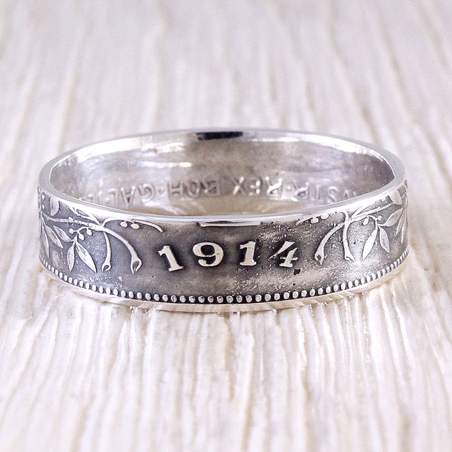 Серебряное кольцо из монеты (Австро-Венгрия) 1 крона