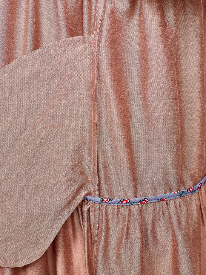 Платье из шелка с вискозой "Сансвит" пыльно-розовое