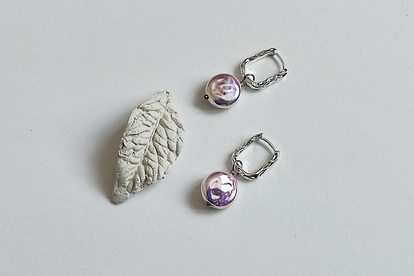 Серьги-конго с жемчугом