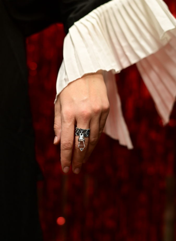 Кольцо "Слезки Герды" в мельхиоре