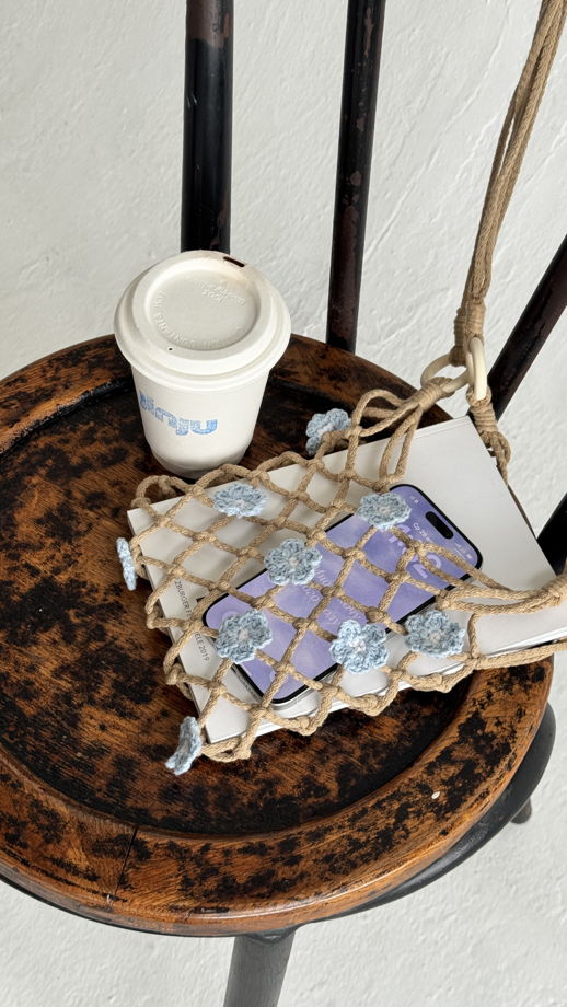 Авоська макраме песочная