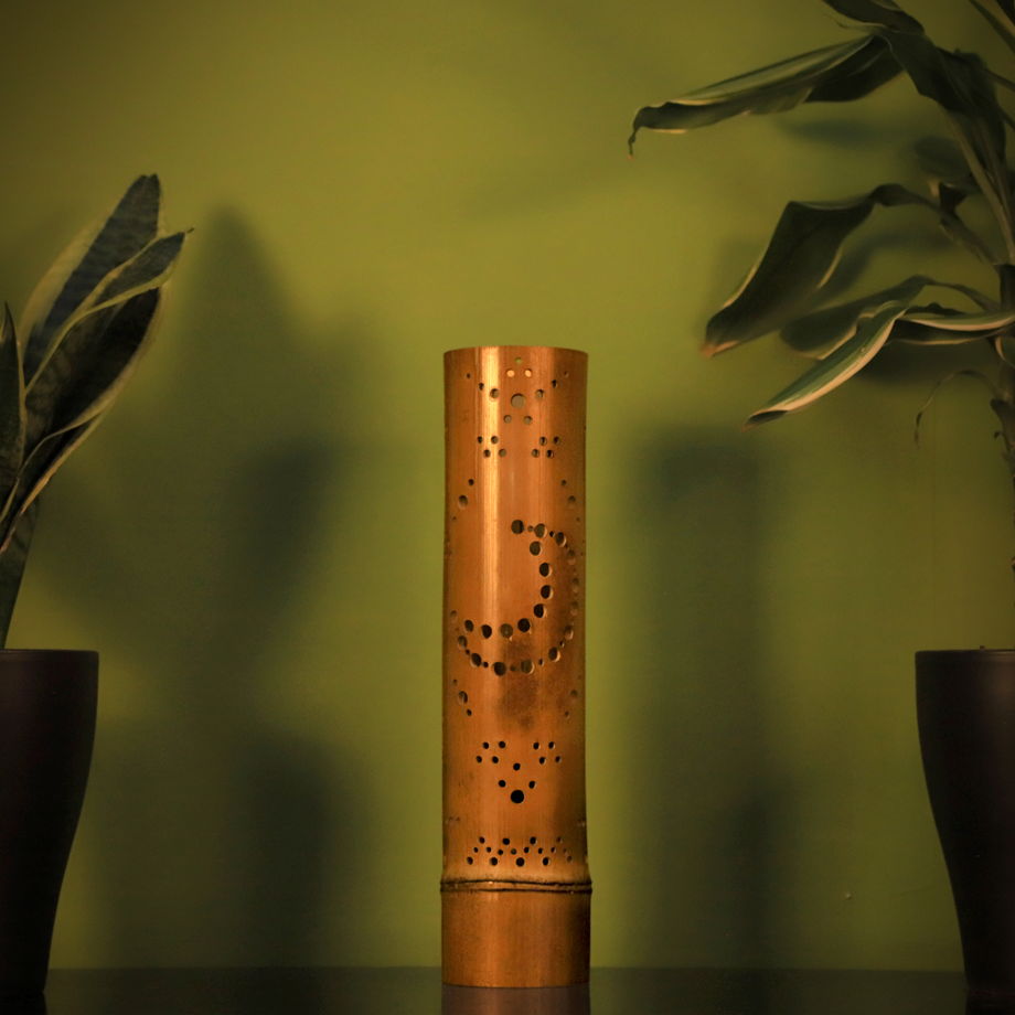 Светильник из бамбука ЛУНА 32,6 см