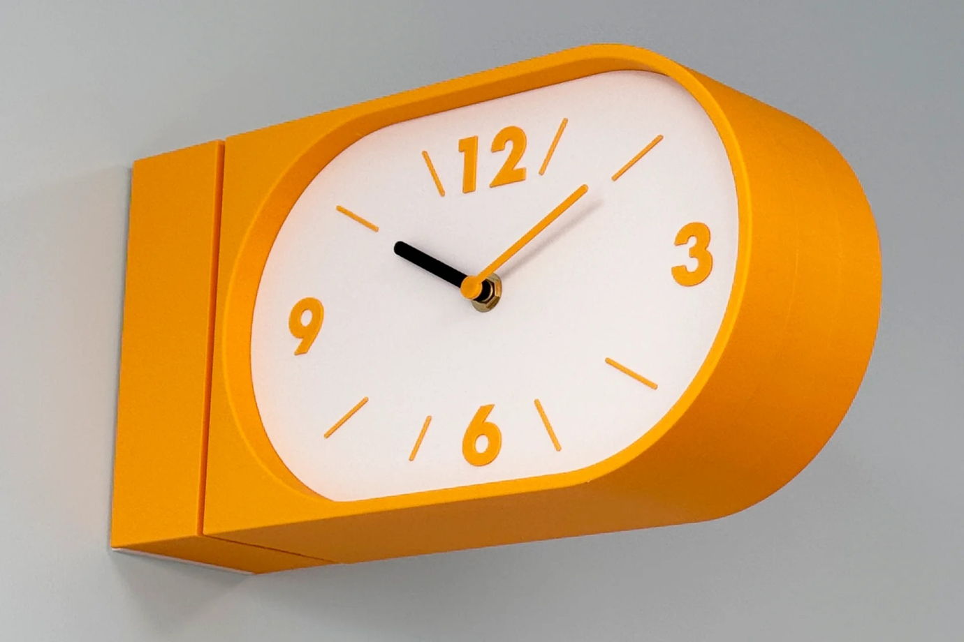 Настенные двусторонние часы, лимонные