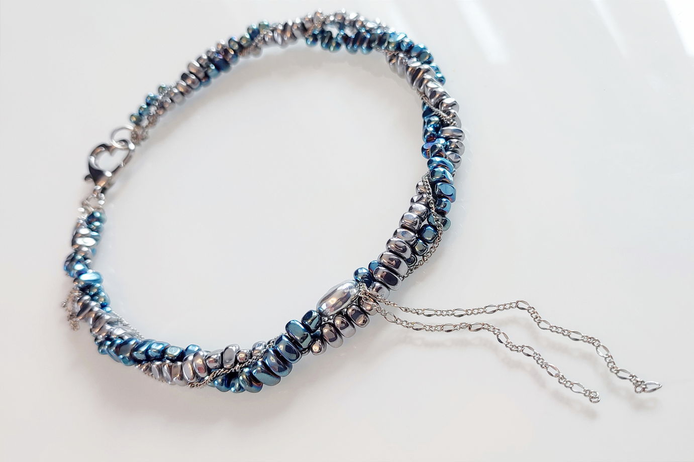 Чокер из гематита