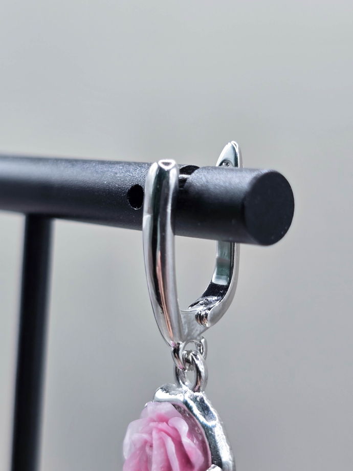 Серьги с английским замком "Танец Фей"