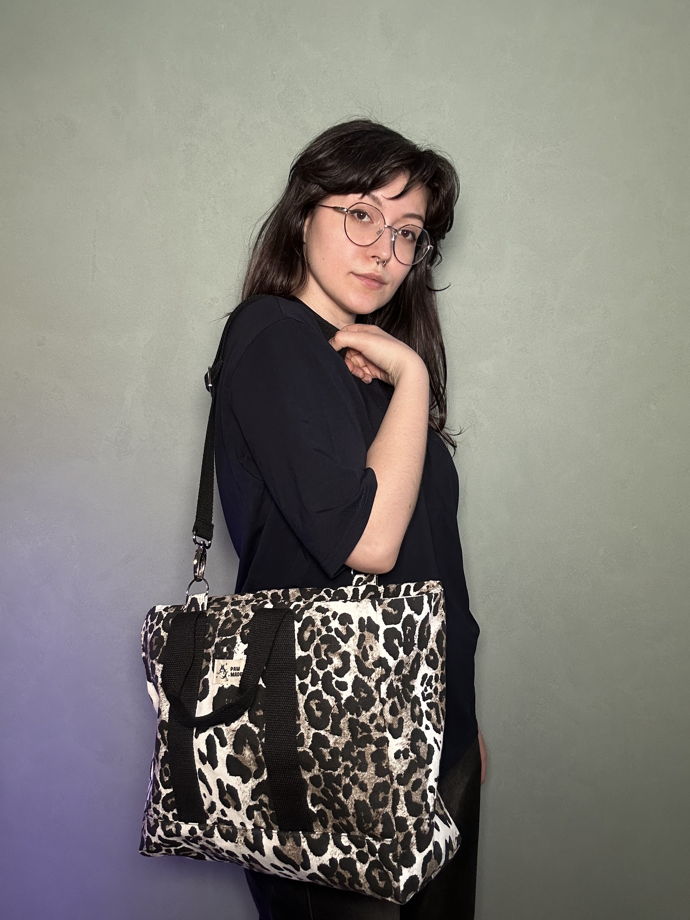 Сумочка Городская леопардовая