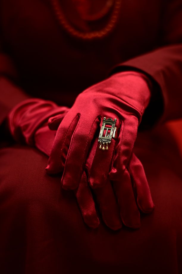 Кольцо "Оконце" в мельхиоре