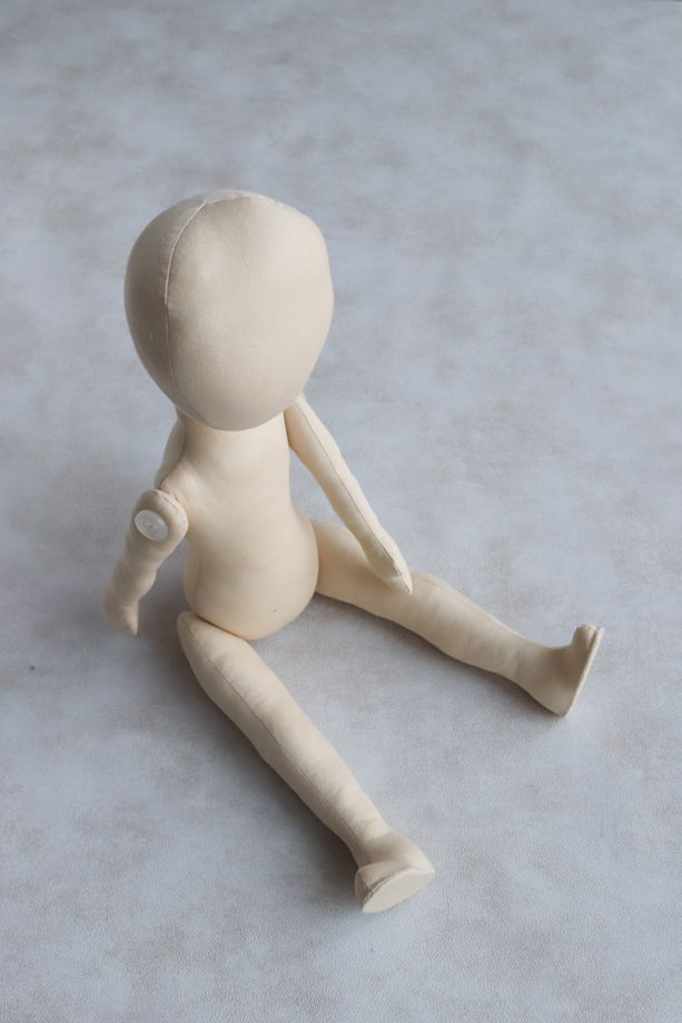 Злата, 42 см. Заготовка интерьерной куклы из текстиля для хобби, творчества, рукоделия