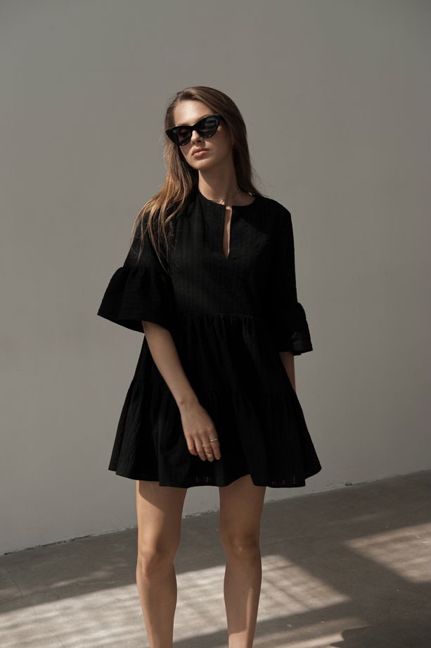 Мини платье черного цвета - Emilia