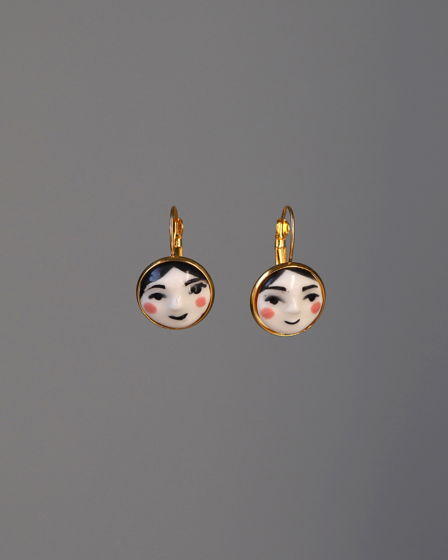 Серьги «Мия» с сердечками