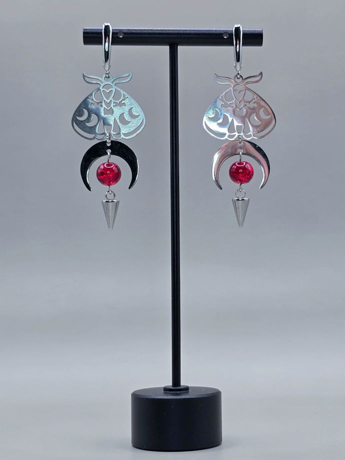 Серьги "Мотыльки" с английским замком