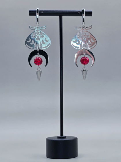 Серьги "Мотыльки" с английским замком