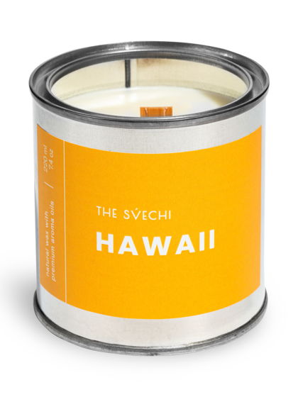 Ароматическая свеча "Hawaii" с деревянным фитилем