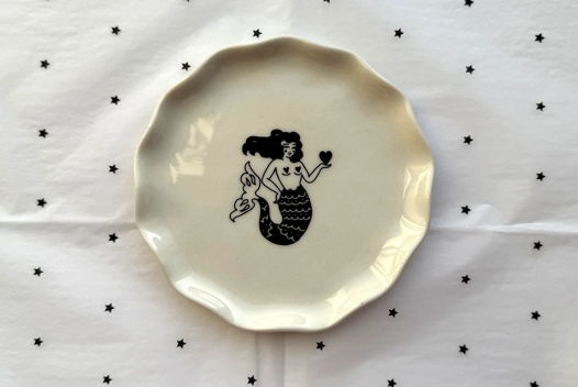 Блюдце из полуфарфора Mermaid