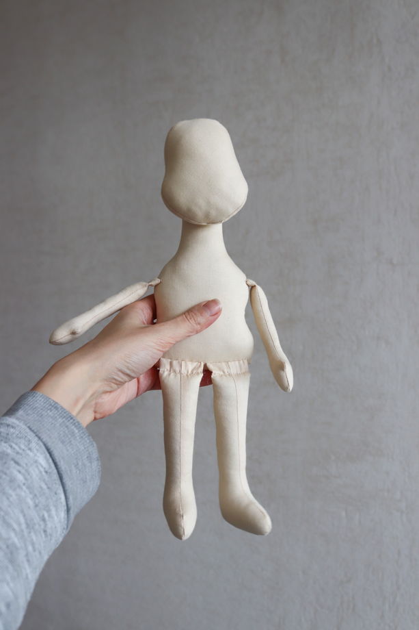 Маша, 33 см. Заготовка интерьерной куклы из текстиля для хобби, творчества, рукоделия