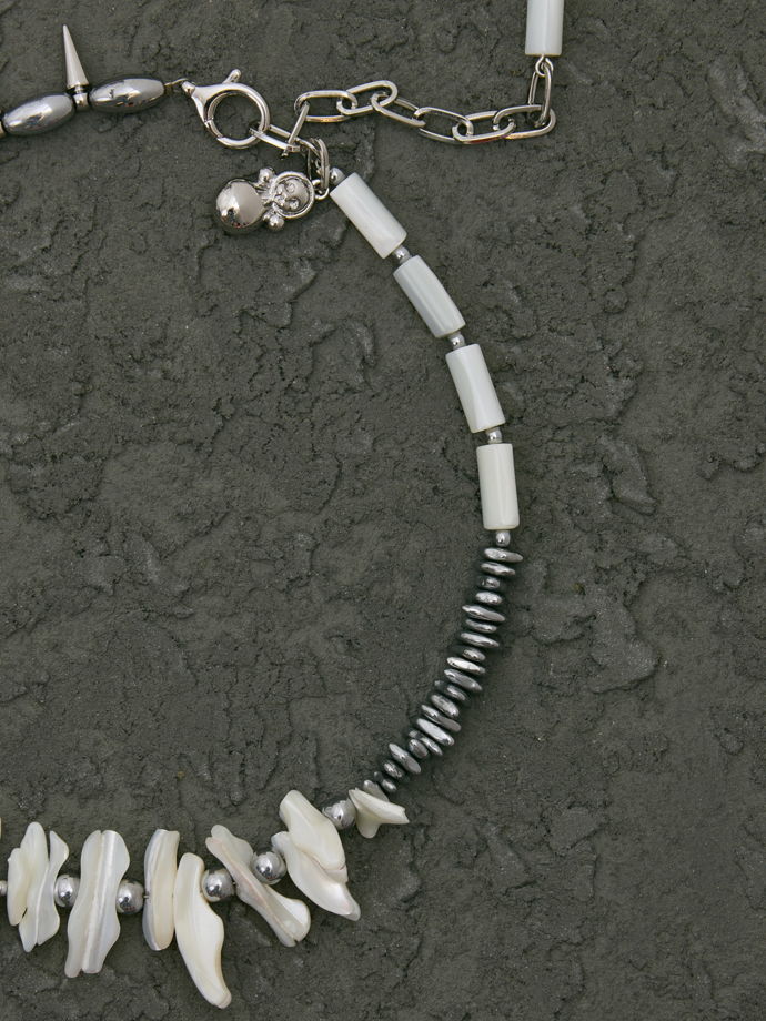 Унисекс колье с перламутром