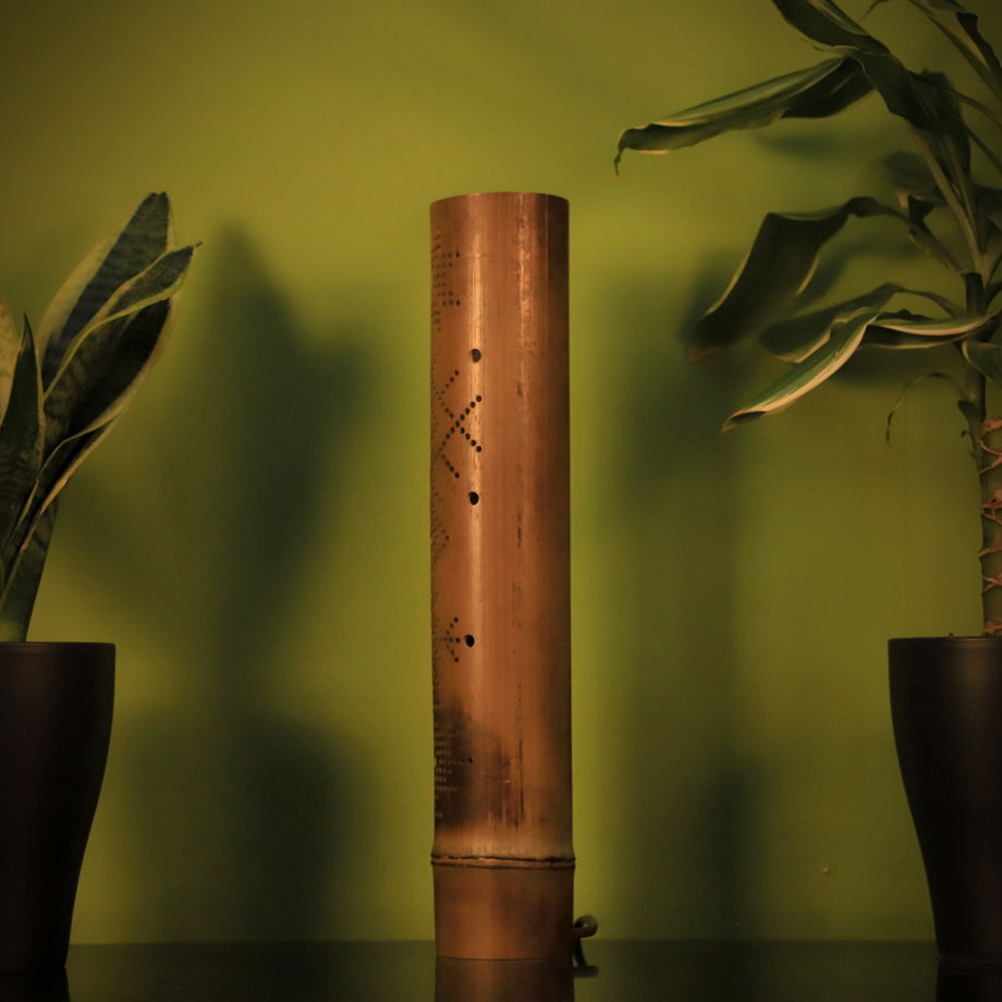 Светильник из бамбука ТЕЛЕПОРТ
