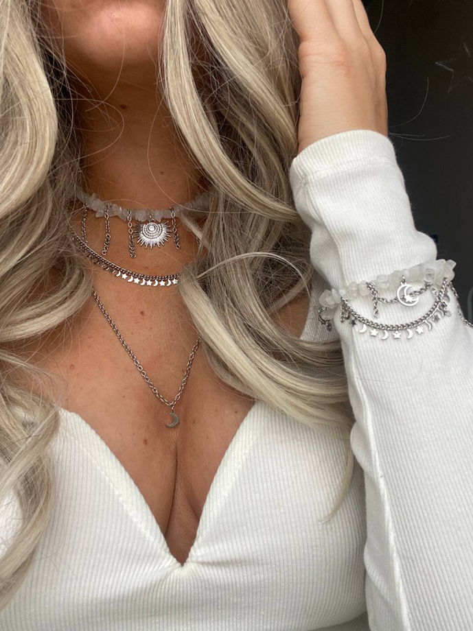 Браслет ЛУННАЯ ПРИЗМА из натурального лунного камня