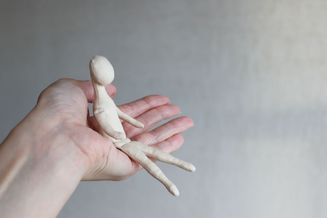 Элла, 13 см. Заготовка интерьерной куклы из текстиля для хобби, творчества, рукоделия