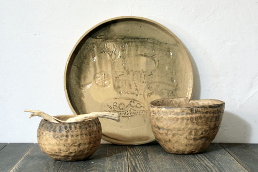 Набор посуды 3 предмета керамика Altai Rock