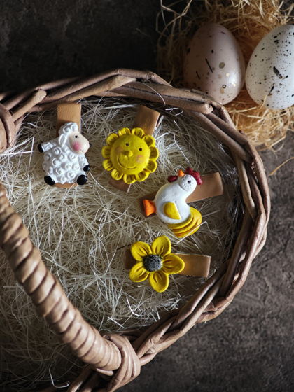 Заколки для волос: "Моя деревня"