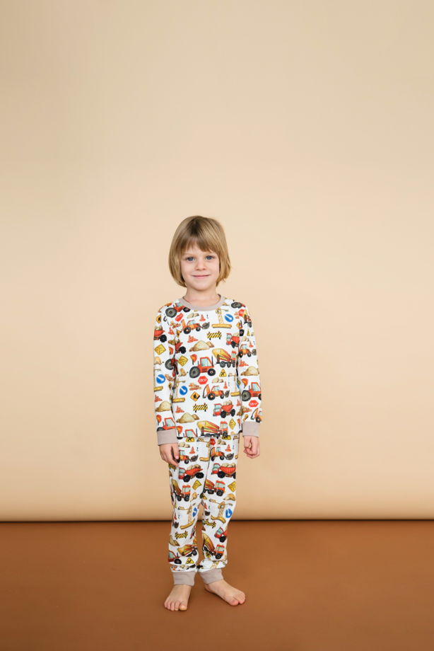 Детская пижама с авторским принтом "Стройплощадка"